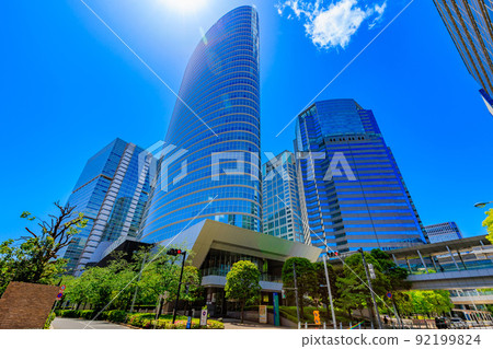 品川城際，東京港區港南的城市景觀 92199824