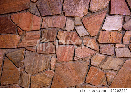 Texture of stone wall for background. 92202311