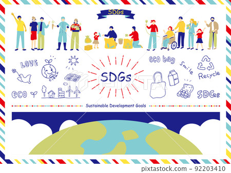 SDGs Sustainable Society Material Collection 92203410