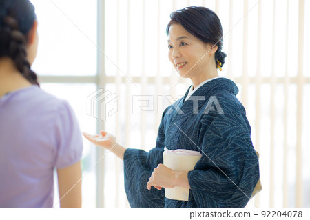 Kimono summer thin clothes single clothes women in their 60s Kimono summer thin clothes single clothes women in their 60s 92204078