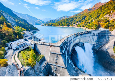 Autumn's Kurobe Dam 92207394