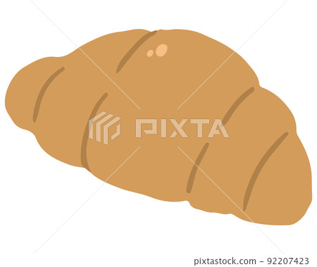 Croissant illustration single roll bread vector Croissant illustration single roll bread vector 92207423
