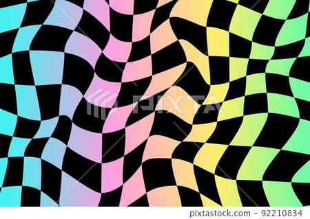 Abstract modern op art, checkered texture. Vector. Abstract modern op art, checkered texture. Vector. 92210834