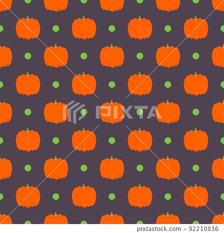 Seamless pattern with pumpkins. Halloween background. Vector illustration. Seamless pattern with pumpkins. Halloween background. Vector illustration. 92210836