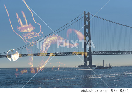 明石海峽大橋與龍 明石海峽大橋與龍 92210855