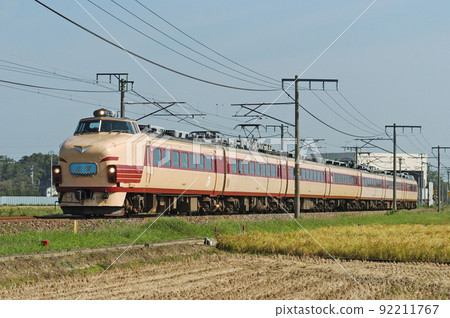Shin-Etsu Main Line Obiori-Mitsuke JR West 489 series H04 organization (Kanazawa) Hokuetsu Pinch runner 92211767