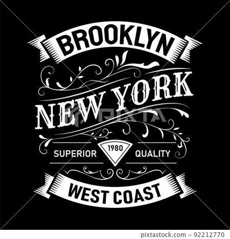 Vintage label t shirt hand drawn typography vector 92212770