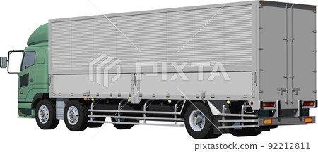 Original heavy-duty truck van cutout image illustration that does not make you imagine a specific manufacturer Original heavy-duty truck van cutout image illustration that does not make you imagine a specific manufacturer 92212811