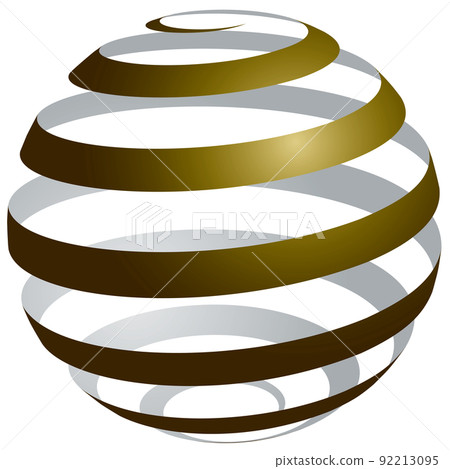 Sphere_Spiral_Red Gold_Inner Gray_Medium Fine Sphere_Spiral_Red Gold_Inner Gray_Medium Fine 92213095
