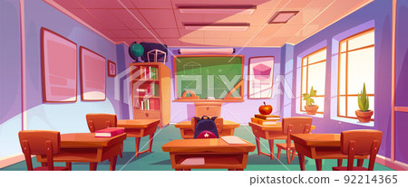Geometry classroom interior, school class room Geometry classroom interior, school class room 92214365