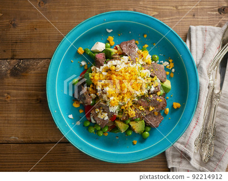 Power salad bird's-eye view 92214912