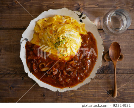 蛋包飯咖哩鳥瞰圖 92214921