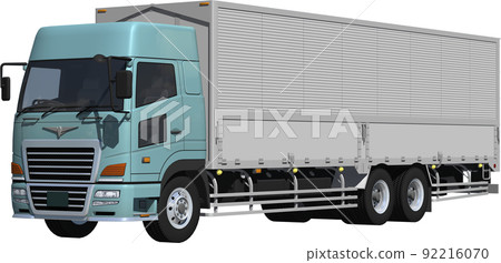 Original heavy-duty truck van cutout image illustration that does not make you imagine a specific manufacturer Original heavy-duty truck van cutout image illustration that does not make you imagine a specific manufacturer 92216070