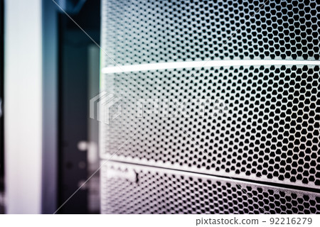 detail of rack datacenter holding cluster of hard-drives detail of rack datacenter holding cluster of hard-drives 92216279