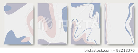 Abstract background various shapes set up. Ideal for cover, poster, business card, flyer,  brochure,magazine first page,social media and other.vector illustration 92218376
