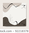 Abstract background various shapes set up. Ideal for cover, poster, business card, flyer,  brochure,magazine first page,social media and other.vector illustration 92218378
