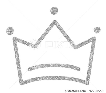 Illustration material Crown Silver Illustration material Crown Silver 92220550