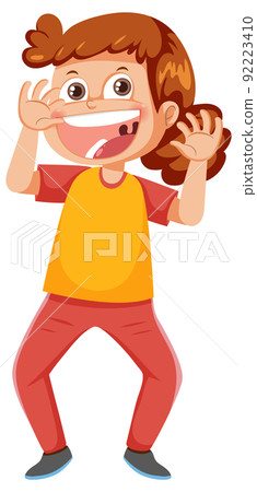 Naughty Playful Girl Cartoon Character Stock Illustration 92223410 naughty-playful-girl-cartoon-character-stock-illustration-92223410