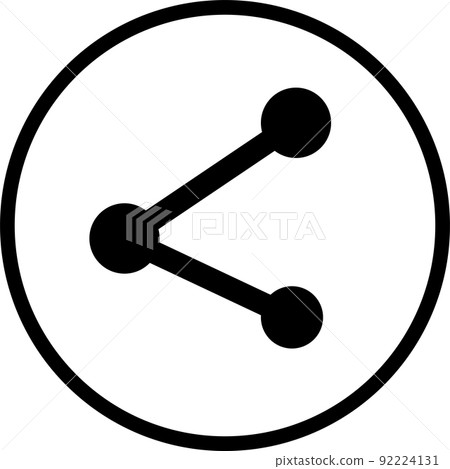 用於共享的簡單圖標說明 92224131