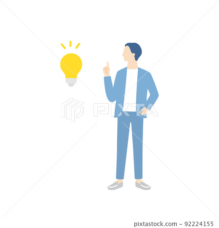 Businessmen Inspiring Ideas - Stock Illustration [92224155] - Pixta