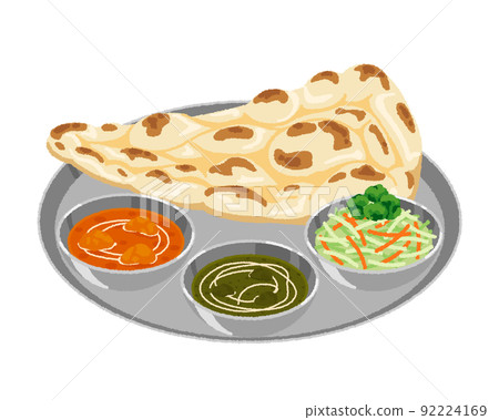 Indian curry illustration 92224169