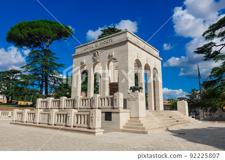 The mausoleo of the Garibaldi army on the hill of Janikolo, Rome 92225807