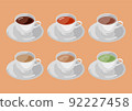 Coffee cup and hot drink 92227458