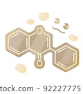 Soy isoflavone / isoflavone illustration 92227775