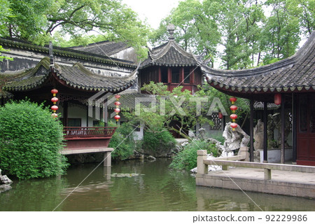 Suzhou Classical Gardens of Suzhou, Tongli District, Scenery of Retirement Gardens, Suzhou Classical Gardens, World Heritage Chinese Garden 92229986