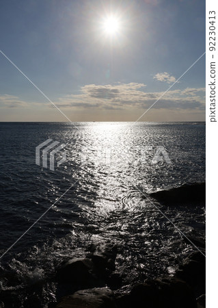 南紀白濱的太陽和大海 92230413