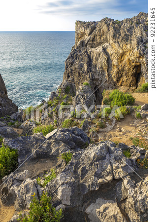 Rocky Coast, Pria Cliffs, Karst Formation, Llanes de Pria, Spain 92231645