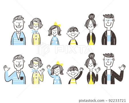 Smile three generation family upper body set Smile three generation family upper body set 92233721