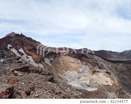 Mt. Fuji top summit crater Mt. Fuji top summit crater 92234477