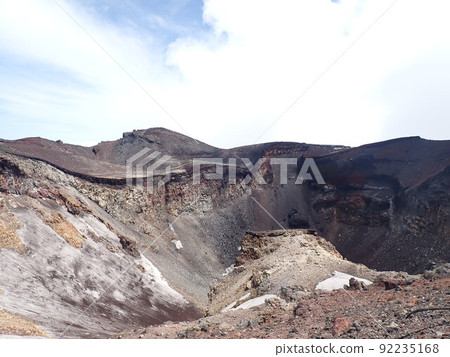 Mt. Fuji top summit crater 92235168