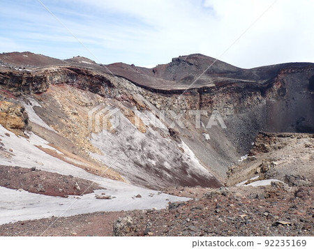 Mt. Fuji top summit crater 92235169