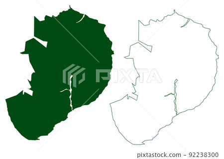 Los Cabos municipality (Free and Sovereign State of Baja California Sur, Mexico, United Mexican States) map vector illustration, scribble sketch Los Cabos map 92238300