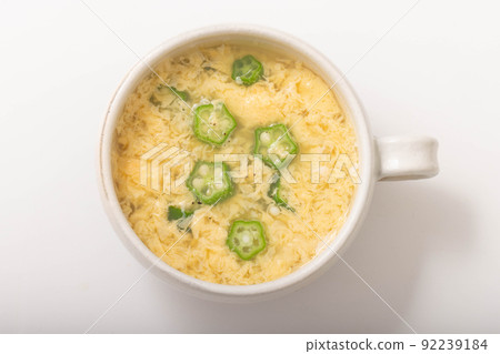 秋葵蛋湯 秋葵蛋湯 92239184