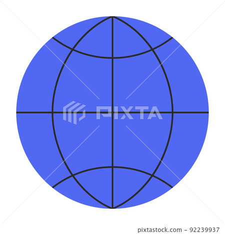 Globe icon. Globe symbol. Flat style. Vector  92239937