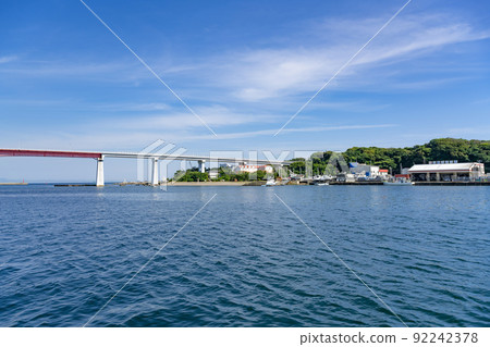神奈川縣三浦市三崎漁港城島城島大橋 神奈川縣三浦市三崎漁港城島城島大橋 92242378