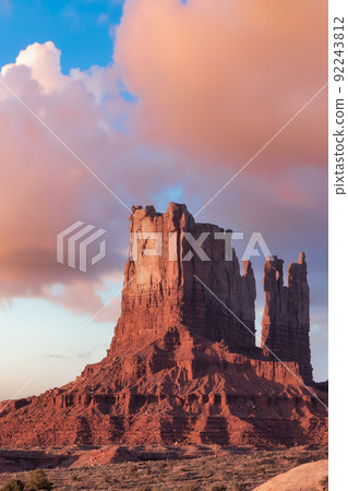 Desert Rocky Mountain American Landscape. Desert Rocky Mountain American Landscape. 92243812