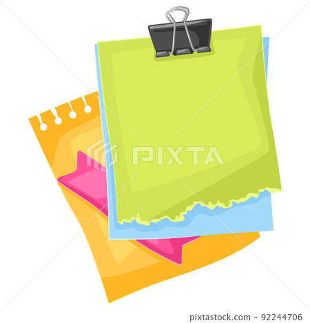 Background with paper and stationery. Office supplies, accessories for school and work. Background with paper and stationery. Office supplies, accessories for school and work. 92244706