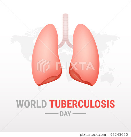 World Tuberculosis day on white background 92245630