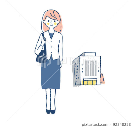 Business woman and company Business woman and company 92248238