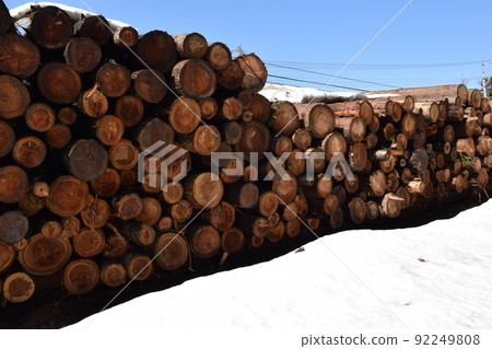 Sugi log snowfall cut out Sugi log snowfall cut out 92249808