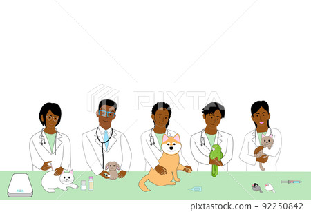 A group of black American veterinarians 92250842