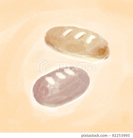 水彩麵包圖 水彩麵包圖 92253993