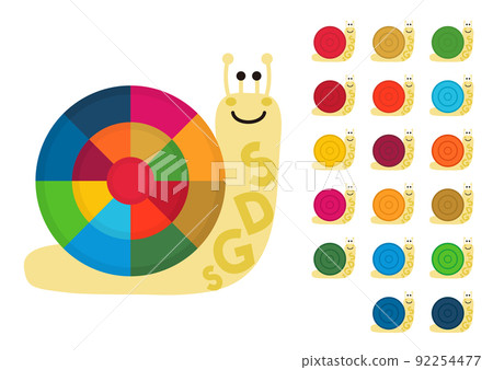 SDGs snail character SDGs snail character 92254477