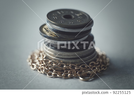 Japanese coins and chains Japanese coins and chains 92255125
