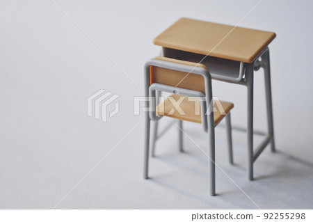 Desk and chair school image Desk and chair school image 92255298