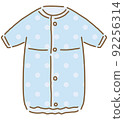 Dress-all underwear, baby clothes, vector illustrations of newborn clothes, single item 92256314